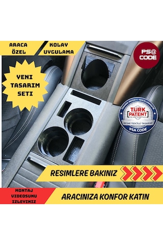 Yeni Tasarım Citroen Berlingo-peugeot Rifter-proace City-fiat Doblo-opel Combo Uyumlu Set Bardaklık 1