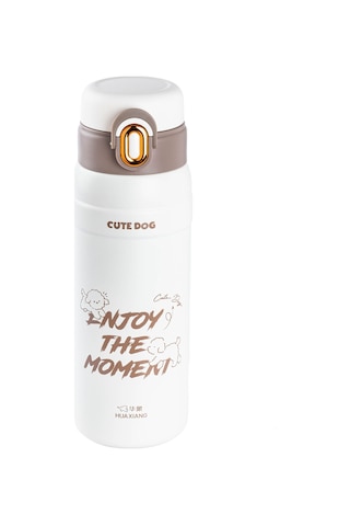 Tnt-6941395983117-okadı Beyaz Kahve Paslanmaz Çelik Termos 620ml