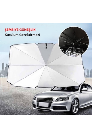 Araç Oto Katlanabilir Şemsiye Ön Cam Güneşlik 145 CM-79 CM