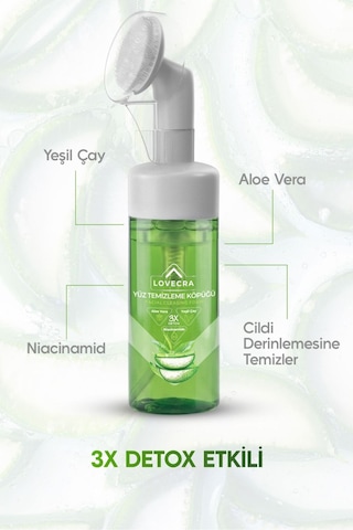 Aloe Vera Yüz Temizleme Köpüğü Gözenek Arındırıcı Derinlemesine Temizlik Canlılık 150 Ml