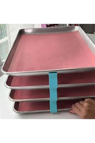 Ulzyvf Tepsisi Mavi Kurabiye Klipsleri, Yeniden Kullanılabilir İstifleme Fırın Tepsisi Mavi