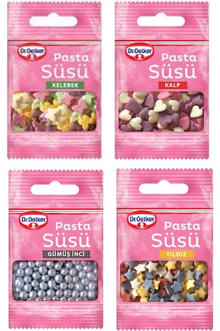 Dr. Oetker Dekor Serisi Pasta Süsü 4 x 10 G