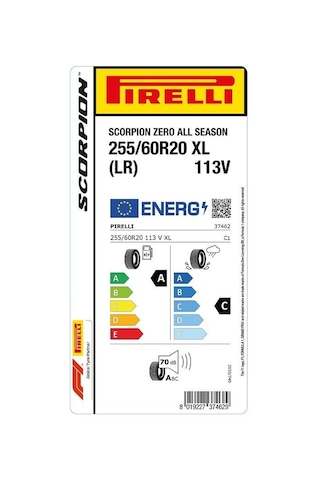 Pirelli 255/60R20 113V XL Scorpion Zero All Seasons Lr Dört Mevsim Lastiği 2024