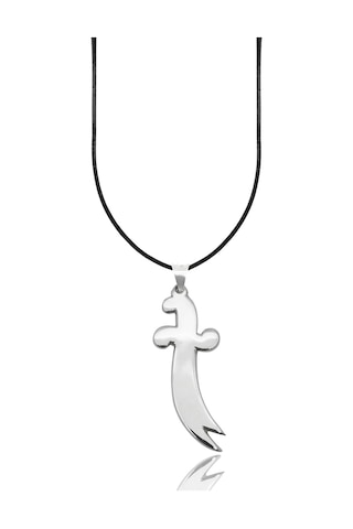 Oya Silver İri Parlak Hz. Ali Zülfikar Kılıcı Gümüş Kolye Ucu 5.9x2.1cm Oyot337