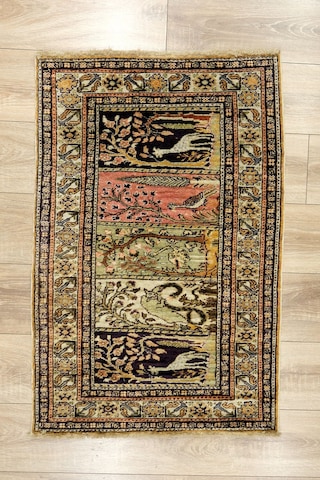 Anatolia El Dokuma Halısı - Yastık Boy - Doğal Yün, Geleneksel Motifler - Leh42875044 Çok Renkli