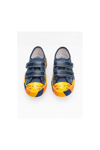 Tiger Cırtlı Kanvas Ortopedik Sneakers Lacivert