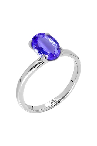 Sirius Oval Kesim Tanzanit Tektaş Yüzük 0831R0017