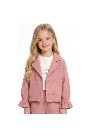 Xo Kids Kız Çocuk Ceket 4-8 Yaş 31517 Gülkurusu