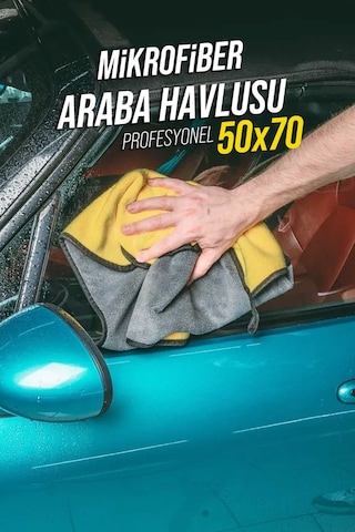 Premium Xl Boy Mikrofiber Kalın Büyük Boy Emici Çift Yüzlü Araç Kaporta Kurulama Cila Bezi Xl