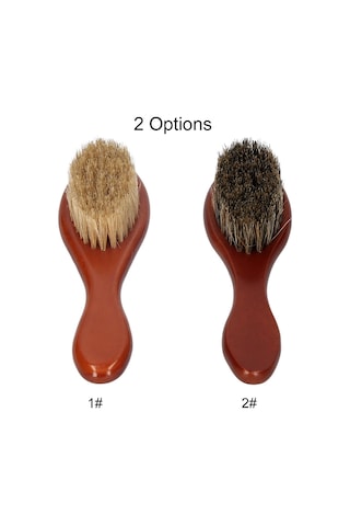Moveevo Sakal Tarağı Sakal Fırçası Domuz Kılı Sakal Fırçası Taşınabilir Uzun Saplı 2