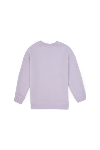U.S. Polo Assn. Kız Çocuk Lila Şardonlu Bisiklet Yaka Basic Sweatshirt 50316810-VR245