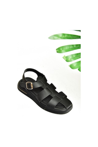 Fox Shoes S518106009 Siyah Kadın Sandalet Siyah