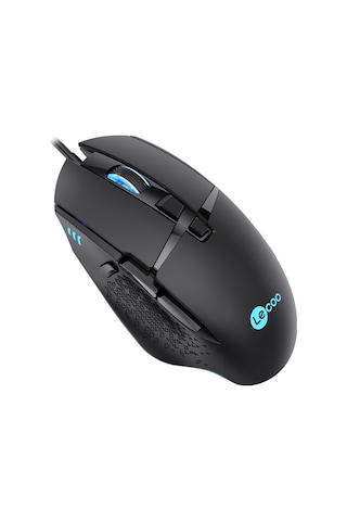 Lecoo MG1101 Kablolu 6400DPI 8 Tuşlu RGB Gaming Optik Mouse Siyah