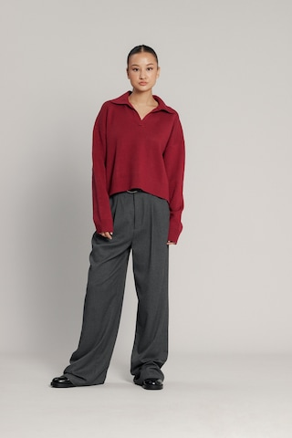Polo Yaka Triko Kazak Bordo