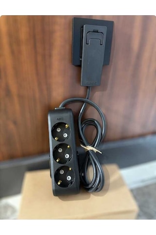 Pazly Uzatma Ultra Kullanılır Kablosu İnce Fiş Dar Alanlarda 3,lü 1.5 Rs 1.5 M