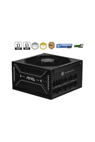 Msı Mag A1000gls Pcıe5 1000w 80+gold Full Modüler Power Supply Akak92msı0035