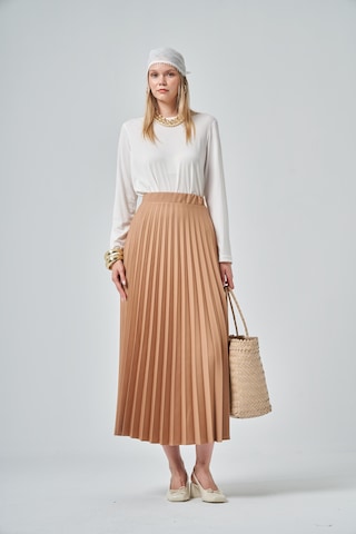Ftz Women Kadın Pliseli Etek Camel 30390 Camel