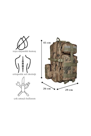 42 litre dağcı jandarma taktik kamp sırt çantası Yeşil