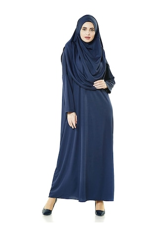 Tek Parça Namaz Elbisesi - Lacivert - 5015
