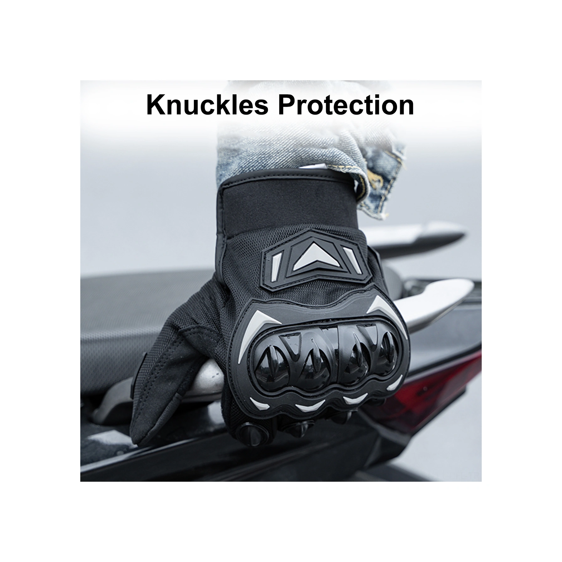 Dofolink Motorcycle Sürekli Kullanıma Uygun Siyah-kırmızı Dokunmatik Ekranlı Kaymazlı Dayanıklı Sürüş Eldiveni Xl