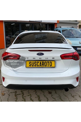 Ford Focus 4 2018 Ve Sonrası Sedan Uyumlu Bagaj Üstü Spoiler Bagaj Çıtası Piano Black Parlak Siyah 00 Şüscaroto Aksesuar