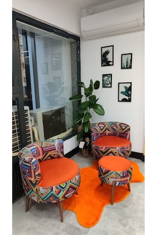 Azra Mobilya Sydney İkili Berjer Puf Set - Tekli Koltuk - Cafe, Ofis, Balkon, Kafe, Bahçe, Salon Mobilyası Turuncu