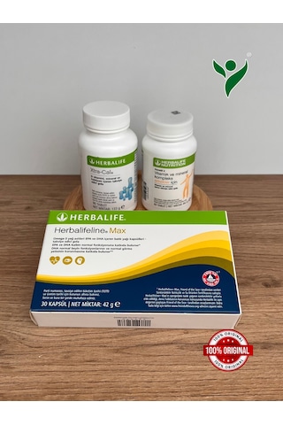 Herbalife Erkekler İçin 2 Vitamin - Xtra-cal Kalsiyum - Herbalifeline Max Omega 3'lü Set