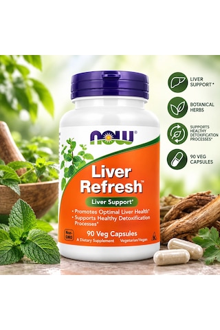 Now Foods Liver Milk Thistle Artichoke Glutathione 90 Veg Capsules