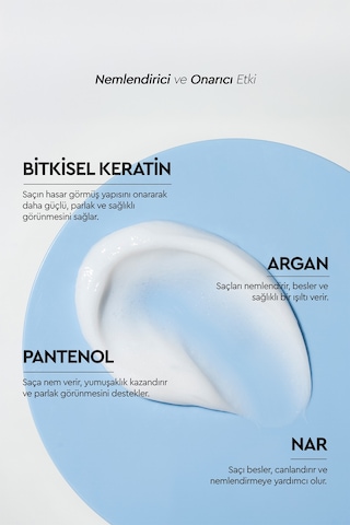 Nemlendirici & Canlandırıcı Bitkisel Saç Bakım Maskesi- Kuru Ve Yıpranmış Saçlar