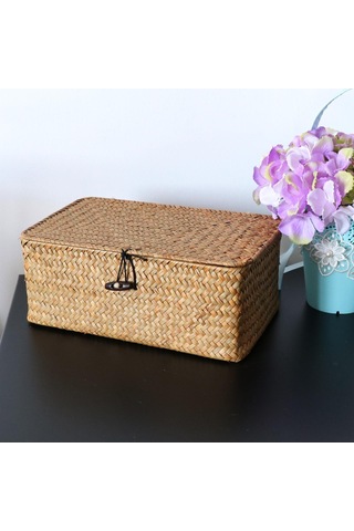 Suntek Magideal Ev Ve Banyo Organizasyonu İçin Kapaklı Seagrass Çok Renkli