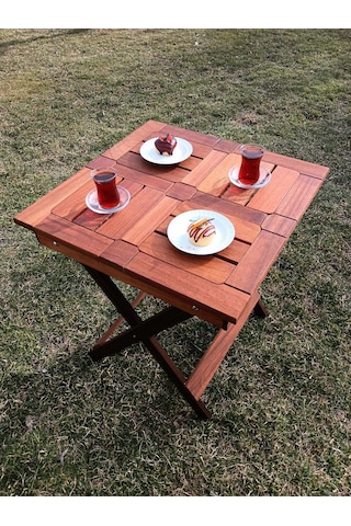 Birayse Ahşap Rustik Bahçe Ve Balon Masası Ceviz