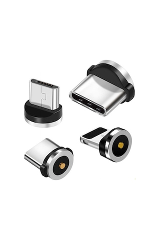 Gajeena Magneetik Şarj Adaptörü Type-c, 360 Otomatik Tutma, 1m/2m Uzunluk Seçeneği, Xiaomi/huawei/iphone Uyumlu, Sabit Bağlantı