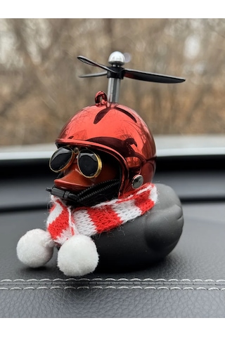 Stikerok Aracın İçinde Kasklı Ve Gözlükleri Olan Ördek 188622061