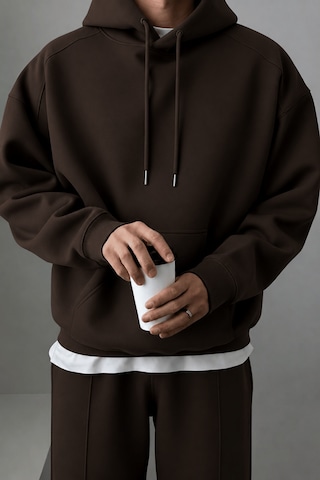 Genius Store Erkek Eşofman Takımı Şardonlu 3 İplik İçi Polarlı Günlük Eşofman Takımı 3iplik-takım Kahverengi