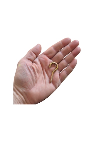 Piton 20 80 Çengel 5cm Vidalı Kanca -20 Adet 20 80