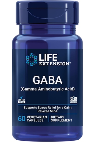 Life Extension Gaba Support Mood Support Sleep Relaxation 60 Caps