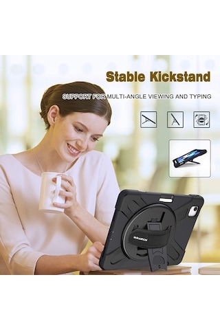 Duxweel Apple Uyumlu iPad Air 4 .Nesil - 5. Nesil 10.9 " Standlı Kılıf