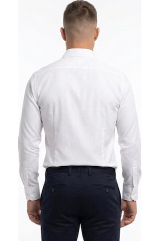 UKİ Uki Beyaz Comfort Fit , Yarım İtalyan Yaka , Düz Klasik Gömlek