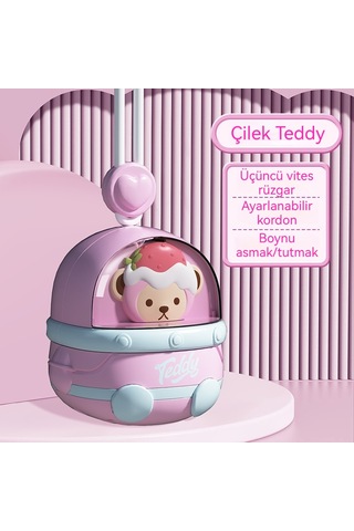 Aurora Hafif Usb Şarj Karikatür Asıl İboyun El Yapraksız Fan Küçük 1