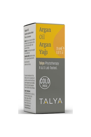Talya Soğuk Sıkım %100 Saf ve Doğal Argan Yağı 20 ML