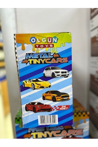 Metal Tınycars Çek Bırak Metal Oyuncak Arabalar 24 Lü Set