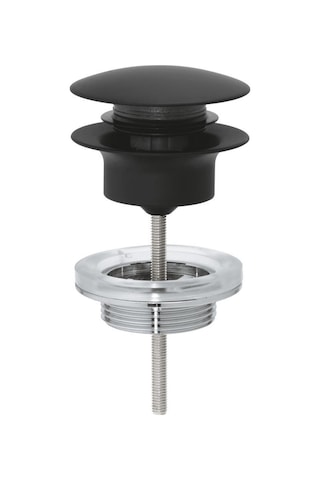 Grohe Lavabo Sifon Bas Aç Tapa Takımı Phantom Black - 29510kf0