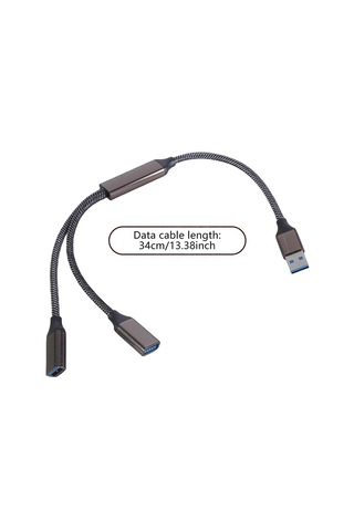 Bilgisayarlarda Ve Oyun Konsollarında Verimli Cihaz Şarjı Ve Veri Senkronizasyonu İçin Hızlı Usb3.0 Y Splitter Hub Kablosu