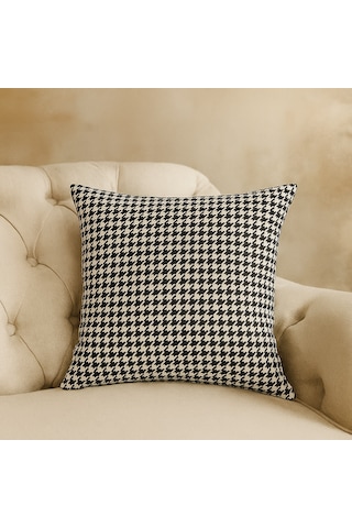 Kazayağı Desenli Kırlent Kılıfı Duck Kumaş, Fermuarlı, Dekoratif Yastık Kılıfı 40 x 40