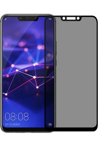 Ennar Huawei Mate 20 Lite Uyumlu Tam Kaplayan Hayalet Kırılmaz Cam Ekran Koruyucu