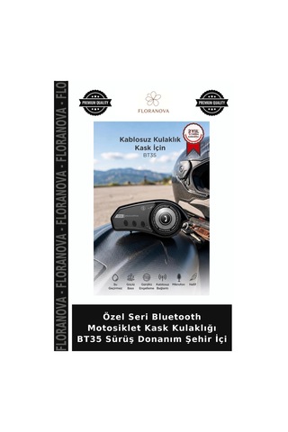 Özel Seri Bluetooth Motosiklet Kask Kulaklığı Bt35 Sürüş Donanım Şehir İçi