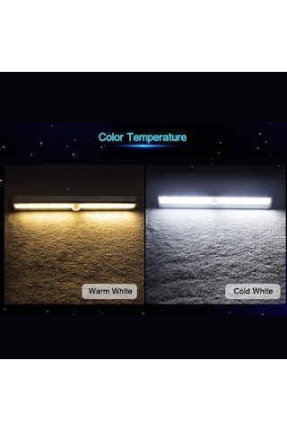 Hareket Sensörü Gece Lambası Taşınabilir 6/10 Led Dolap Işıkları Akülü Kablosuz Kabin Ir Kızılötesi Hareket Dedektörü Duvar Lambası 10 Leds Sıcak Beyaz