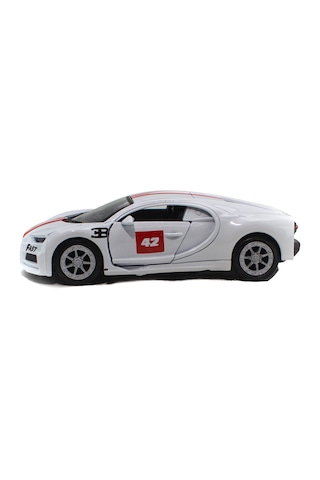 Oyuncak Araba Metal Bugatti Çek Bırak 12 Cm Beyaz