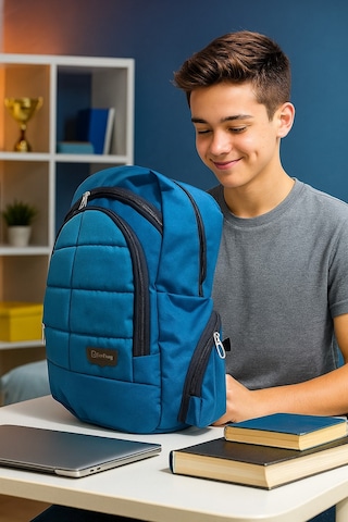 NewBag OKUL SIRT ÇANTASI-8 ROCKS MAVİ