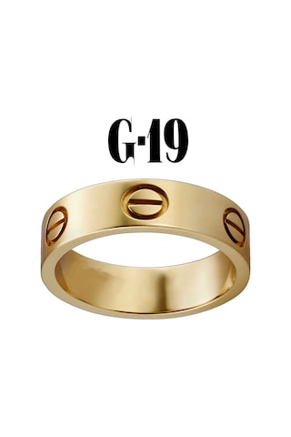 X-Lady Accessories Düz Yüzük Gold Renk 19  Numara Çok Renkli